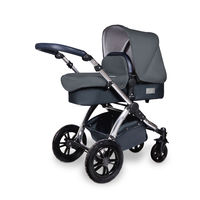 Ickle Bubba Stomp v4 Special Edition All In One Travel System With Isofix Base - Chrome - Blueberry